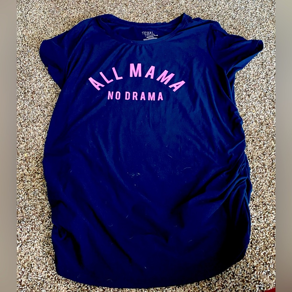 Medium Maternity Pajama Set and A Large Maternity Graphic T-Shirt